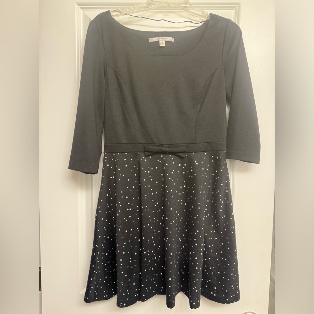 Lauren Conrad  black and white star print dress